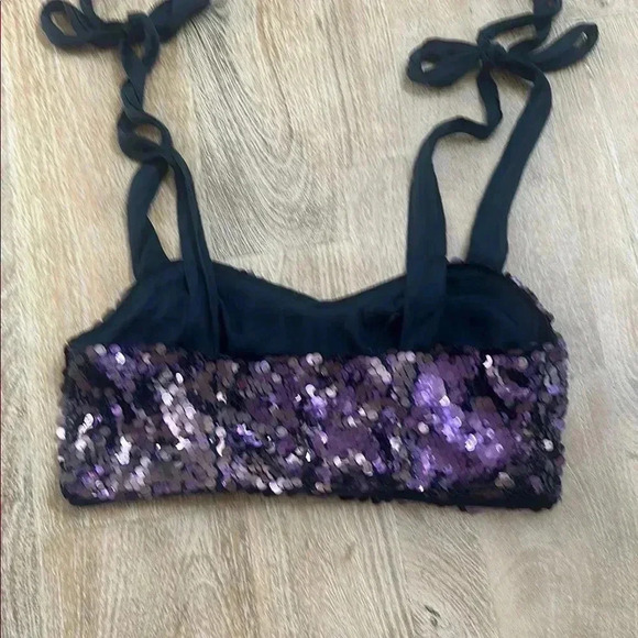 Free People Star Bright Sequin Crop Top - Picture 8 of 11